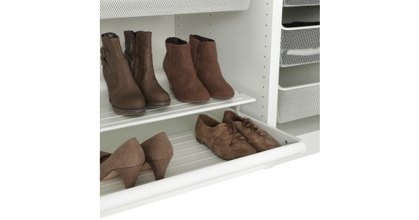 Komplement pull out shop shoe shelf